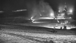 Horní část sjezdovky skiareálu Hlubočky