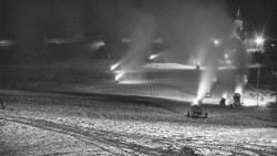 Horní část sjezdovky skiareálu Hlubočky