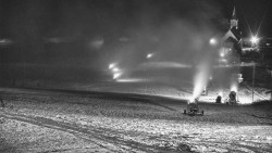 Horní část sjezdovky skiareálu Hlubočky