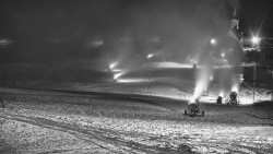 Horní část sjezdovky skiareálu Hlubočky