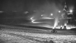 Horní část sjezdovky skiareálu Hlubočky