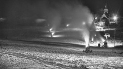 Horní část sjezdovky skiareálu Hlubočky