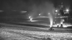 Horní část sjezdovky skiareálu Hlubočky