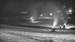 Horní část sjezdovky skiareálu Hlubočky