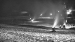 Horní část sjezdovky skiareálu Hlubočky