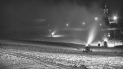 Horní část sjezdovky skiareálu Hlubočky