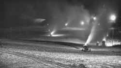 Horní část sjezdovky skiareálu Hlubočky