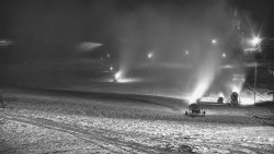 Horní část sjezdovky skiareálu Hlubočky