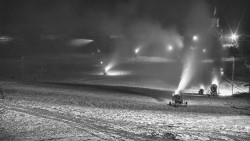 Horní část sjezdovky skiareálu Hlubočky