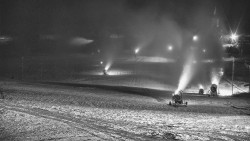 Horní část sjezdovky skiareálu Hlubočky