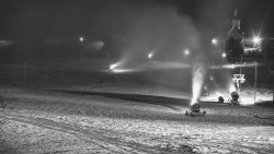 Horní část sjezdovky skiareálu Hlubočky