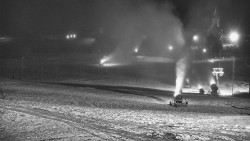 Horní část sjezdovky skiareálu Hlubočky