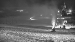 Horní část sjezdovky skiareálu Hlubočky