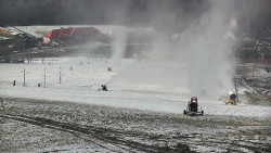 Horní část sjezdovky skiareálu Hlubočky