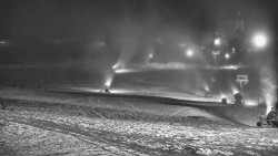 Horní část sjezdovky skiareálu Hlubočky