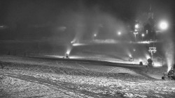 Horní část sjezdovky skiareálu Hlubočky