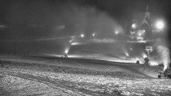 Horní část sjezdovky skiareálu Hlubočky