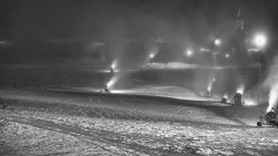 Horní část sjezdovky skiareálu Hlubočky