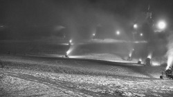 Horní část sjezdovky skiareálu Hlubočky