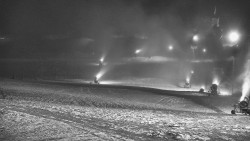 Horní část sjezdovky skiareálu Hlubočky