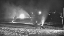 Horní část sjezdovky skiareálu Hlubočky