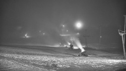 Horní část sjezdovky skiareálu Hlubočky