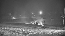 Horní část sjezdovky skiareálu Hlubočky