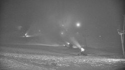 Horní část sjezdovky skiareálu Hlubočky