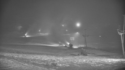 Horní část sjezdovky skiareálu Hlubočky