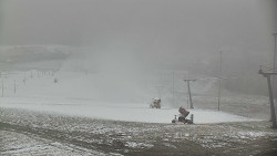 Horní část sjezdovky skiareálu Hlubočky