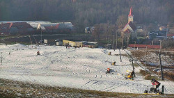 Horní část sjezdovky skiareálu Hlubočky