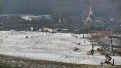 Horní část sjezdovky skiareálu Hlubočky