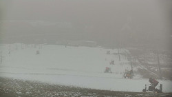 Horní část sjezdovky skiareálu Hlubočky