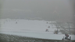 Horní část sjezdovky skiareálu Hlubočky