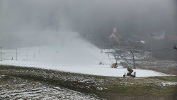 Horní část sjezdovky skiareálu Hlubočky