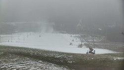 Horní část sjezdovky skiareálu Hlubočky