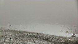 Horní část sjezdovky skiareálu Hlubočky