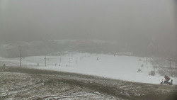 Horní část sjezdovky skiareálu Hlubočky