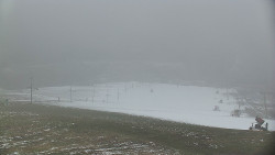 Horní část sjezdovky skiareálu Hlubočky