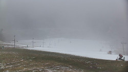 Horní část sjezdovky skiareálu Hlubočky