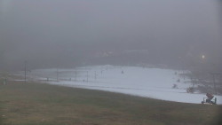 Horní část sjezdovky skiareálu Hlubočky