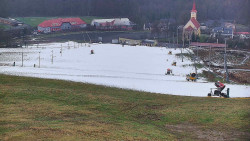 Horní část sjezdovky skiareálu Hlubočky