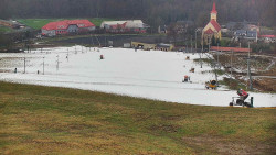 Horní část sjezdovky skiareálu Hlubočky