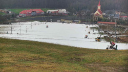 Horní část sjezdovky skiareálu Hlubočky