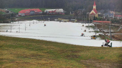 Horní část sjezdovky skiareálu Hlubočky