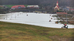 Horní část sjezdovky skiareálu Hlubočky