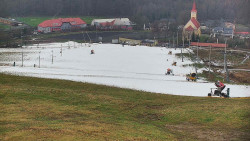 Horní část sjezdovky skiareálu Hlubočky