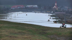 Horní část sjezdovky skiareálu Hlubočky