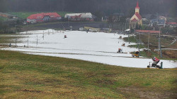 Horní část sjezdovky skiareálu Hlubočky