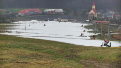 Horní část sjezdovky skiareálu Hlubočky